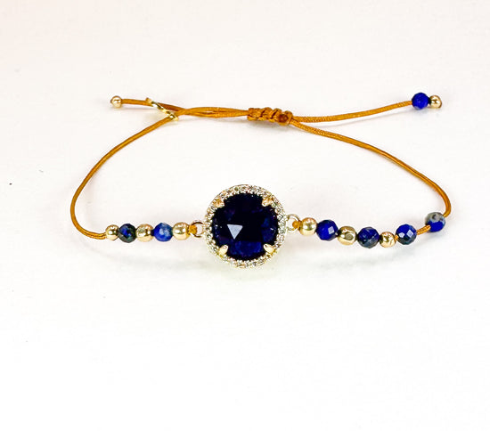 Bracelet PAVIMENTA n°1 Bleu - Lapis Lazuli - MTFORJEL