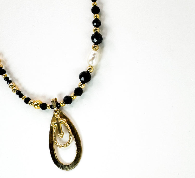 Collier FERVORE n°4 Noir - Obsidienne - MTFORJEL