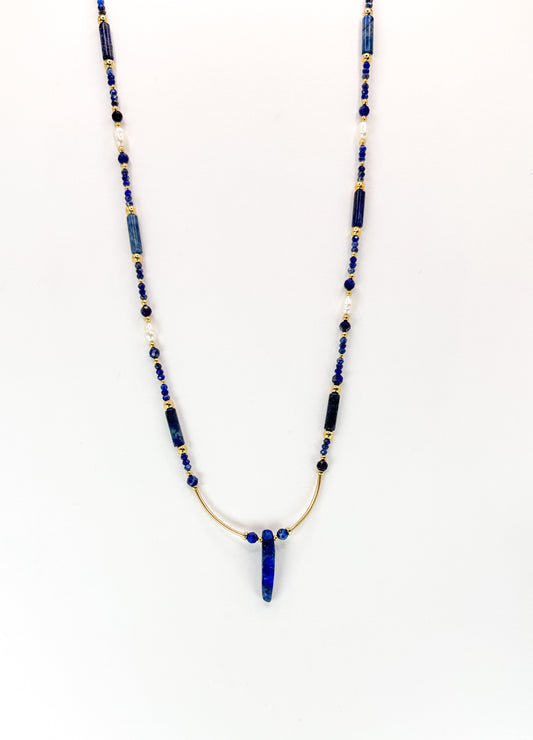 Collier SENSUALITA n°2 Bleu - Lapis Lazuli - MTFORJEL