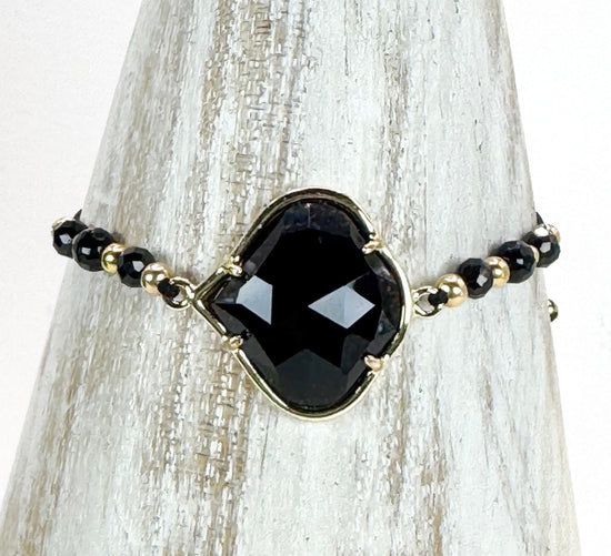 Bracelet PÉTALÉ Noir - Onyx - MTFORJEL