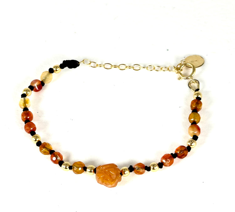 Bracelet FIORE | Aventurine et grenat - MTFORJEL