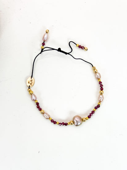 Bracelet FINEZZA LIA Bordeaux - Grenat - MTFORJEL