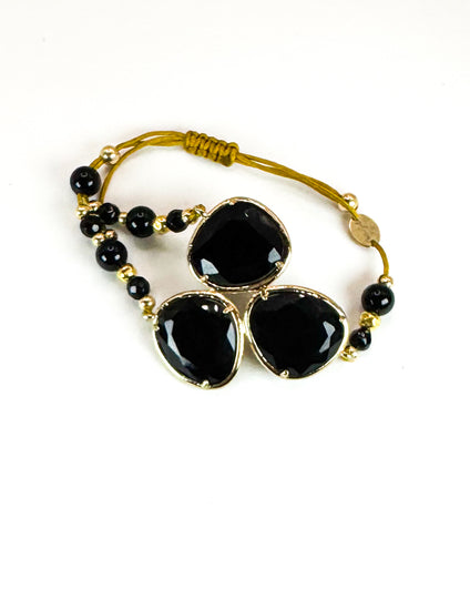 Bracelet FORTUNA DUO Noir - Onyx - MTFORJEL