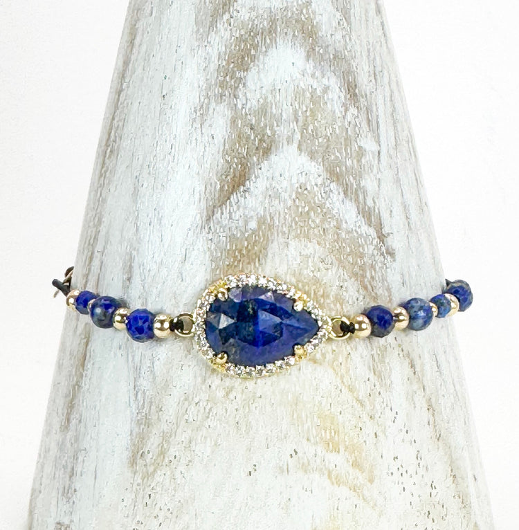 Bracelet PAVIMENTA n°3 Bleu - Lapis Lazuli - MTFORJEL