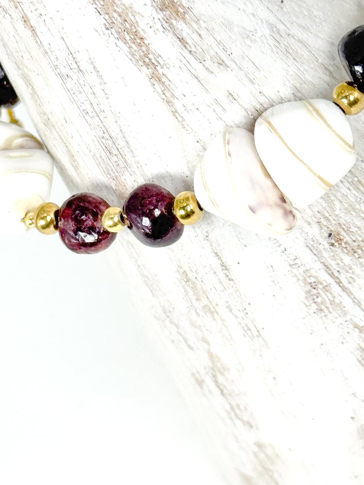 Bracelet LILI CUNCHI n°3 Bordeaux - Grenat - MTFORJEL