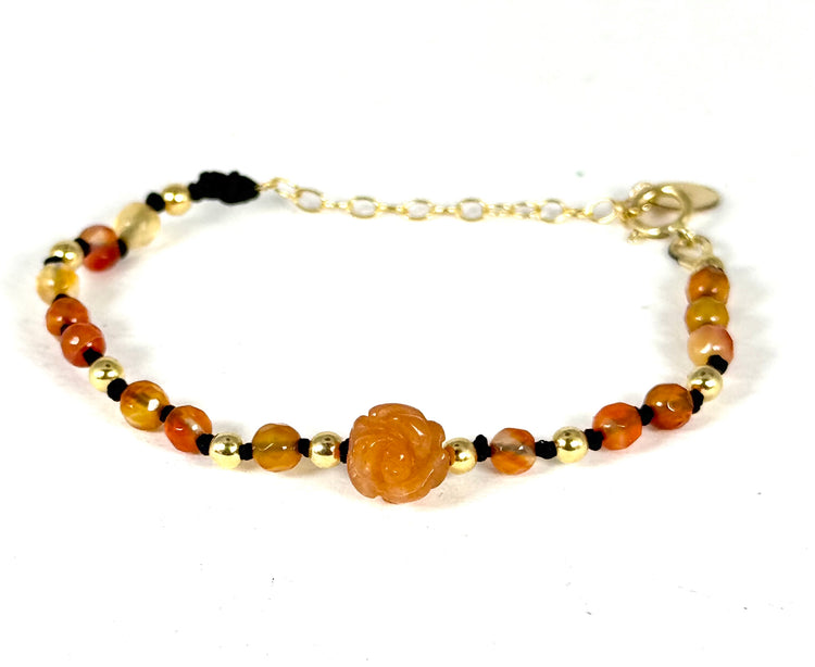 Bracelet FIORE | Aventurine et grenat - MTFORJEL