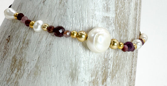 Bracelet FINEZZA LIA Bordeaux n°2 - Rubis - MTFORJEL