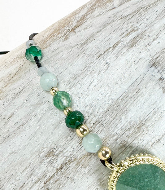 Bracelet SERZA Vert - Jade et aventurine - MTFORJEL