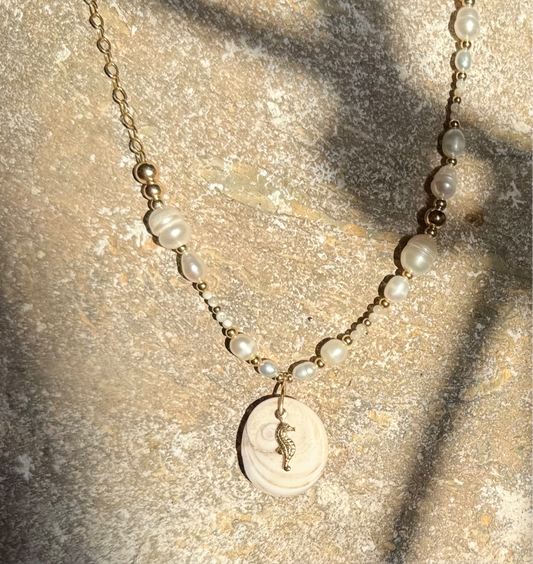 Collier hippo Oeil de Sainte Lucie sur chaîne en or laminé - MTFORJEL