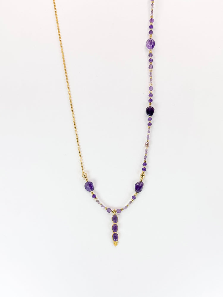 Collier TRIBALI Violet- Améthyste - MTFORJEL