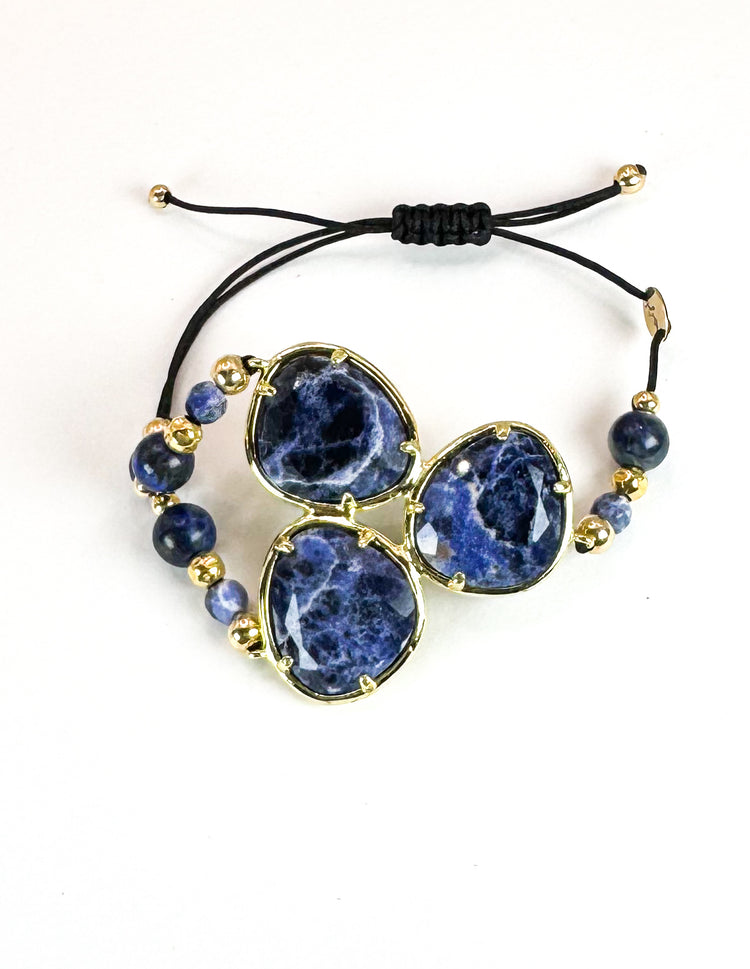 Bracelet FORTUNA DUO Bleu - Sodalite - MTFORJEL
