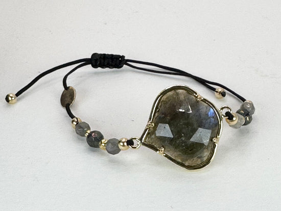 Bracelet PÉTALÉ Gris - Labradorite - MTFORJEL