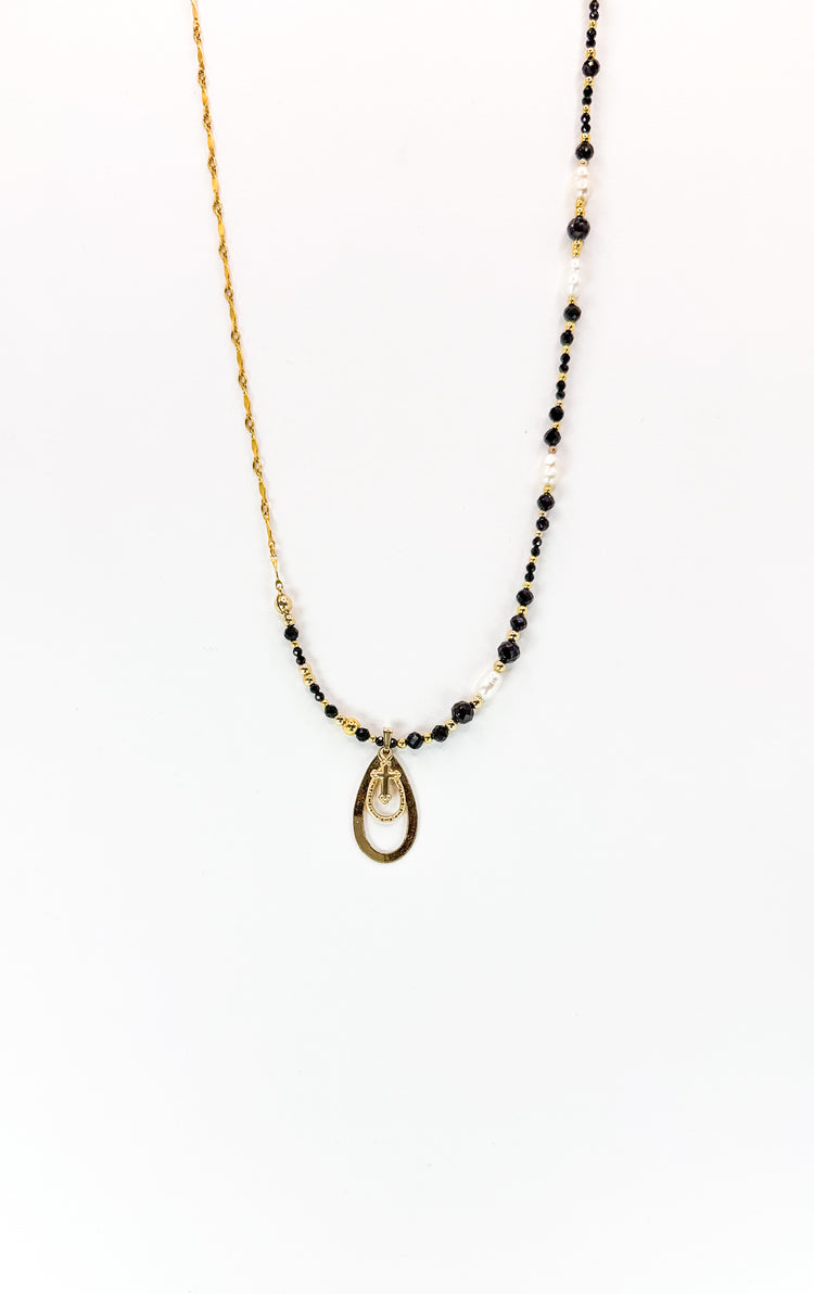 Collier FERVORE n°4 Noir - Obsidienne - MTFORJEL