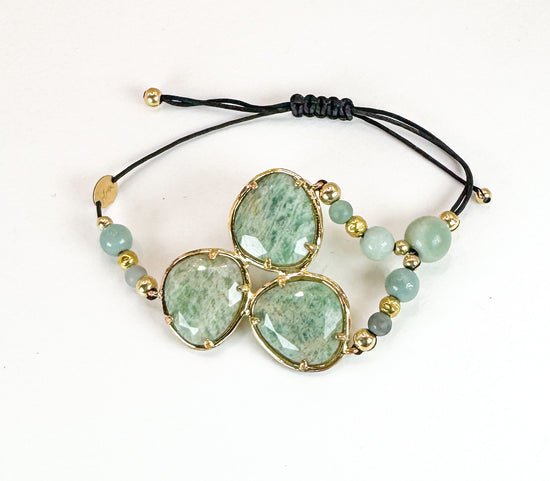 Bracelet FORTUNA DUO Vert d'eau - Amazonite - MTFORJEL