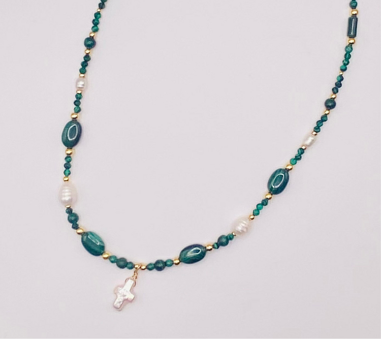 Collier FERVORE n°3 Vert - Malachite - MTFORJEL