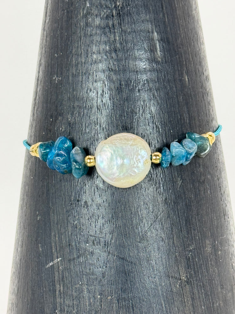 Bracelet DOLCEZZA LIA Bleu vibrant - Apatite - MTFORJEL