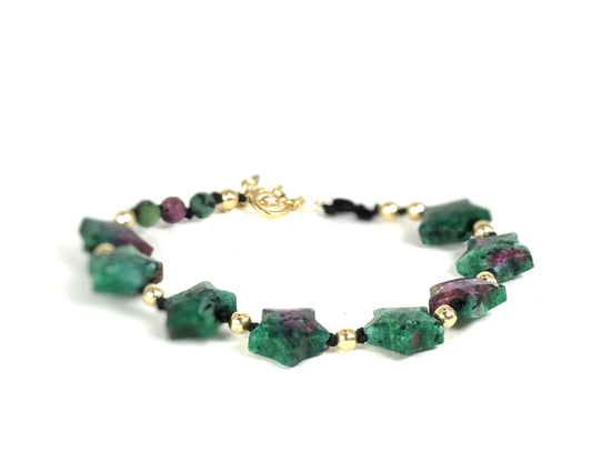 Bracelet STELLA | Rubis zoïsite - MTFORJEL