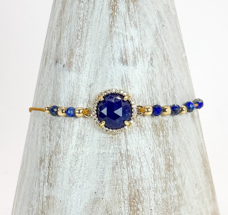Bracelet PAVIMENTA n°1 Bleu - Lapis Lazuli - MTFORJEL