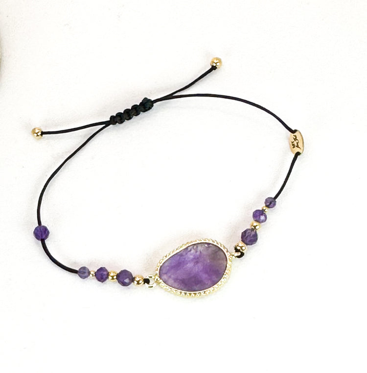 Bracelet SERZA Violet - Améthyste - MTFORJEL
