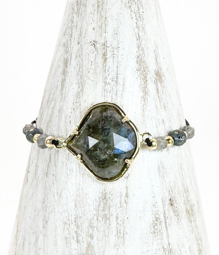 Bracelet PÉTALÉ Gris - Labradorite - MTFORJEL