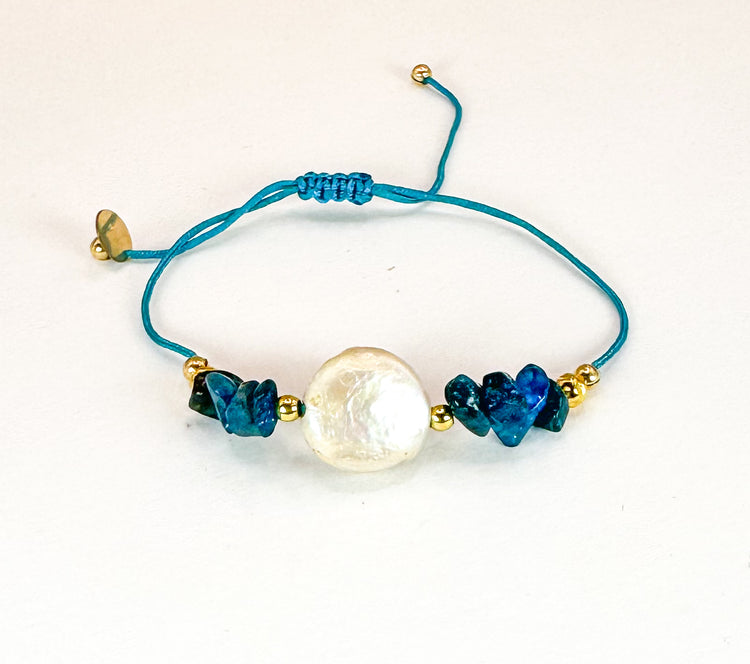 Bracelet DOLCEZZA LIA Bleu vibrant - Apatite - MTFORJEL