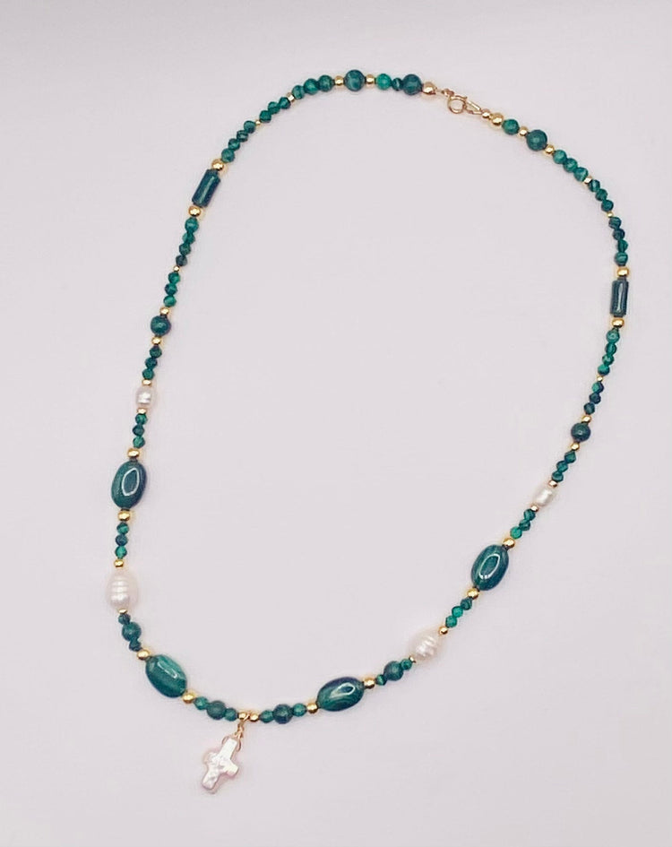 Collier FERVORE n°3 Vert - Malachite - MTFORJEL