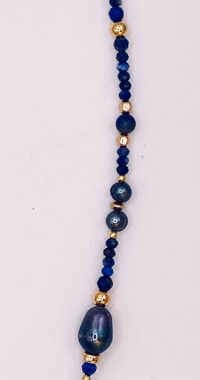 Collier SENSUALITA n°1 Bleu - Lapis Lazuli - MTFORJEL