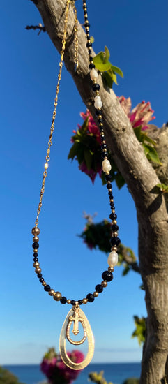 Collier FERVORE n°4 Noir - Obsidienne - MTFORJEL