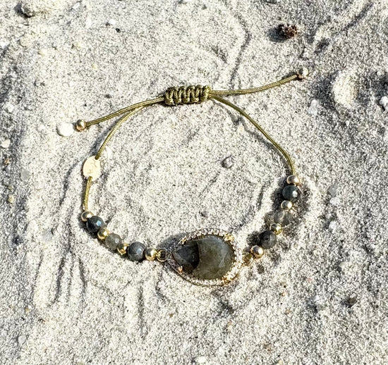 Bracelet PAVIMENTA n°3 Gris - Labradorite - MTFORJEL