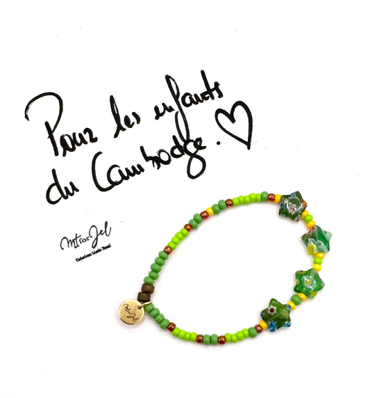 Bracelet HUMANI | mini stella vert - MTFORJEL