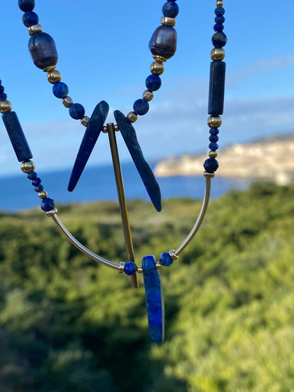Collier SENSUALITA n°1 Bleu - Lapis Lazuli - MTFORJEL