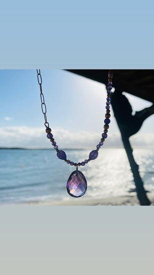 Collier GOCCIA n°1 Violet - Améthyste - MTFORJEL