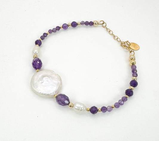 Bracelet DOLCEZZA Violet - Améthyste - MTFORJEL