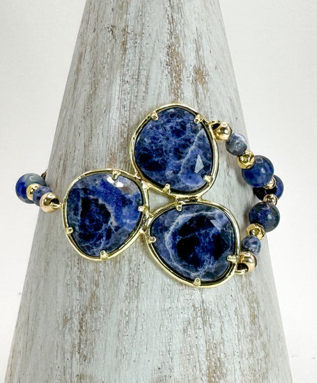 Bracelet FORTUNA DUO Bleu - Sodalite - MTFORJEL