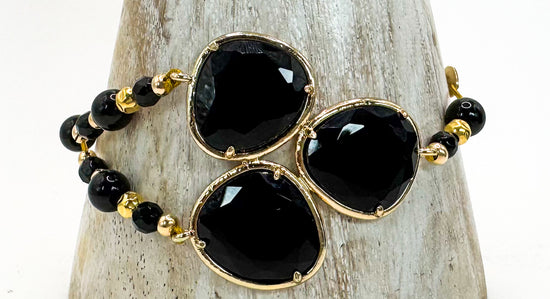 Bracelet FORTUNA DUO Noir - Onyx - MTFORJEL