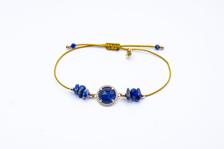 Bracelet PAVIMENTA n°1bis Bleu - Lapis Lazuli - MTFORJEL