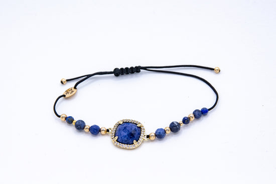 Bracelet PAVIMENTA n°2 Bleu - Lapis Lazuli - MTFORJEL