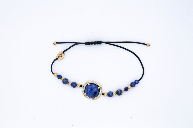 Bracelet PAVIMENTA n°2 Bleu - Lapis Lazuli - MTFORJEL