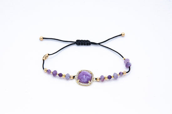 Bracelet PAVIMENTA n°2 Parme - Kunzite - MTFORJEL