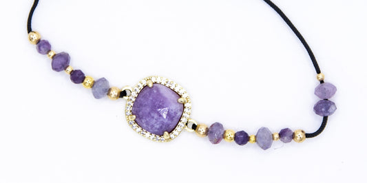 Bracelet PAVIMENTA n°2 Parme - Kunzite - MTFORJEL