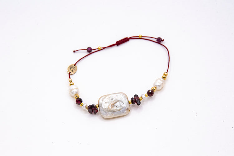 Bracelet PAVEZZA LIA Bordeaux - Grenat - MTFORJEL