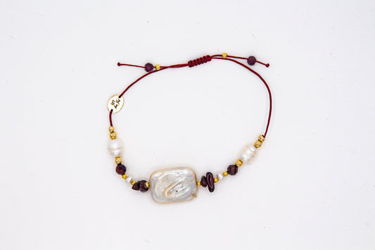 Bracelet PAVEZZA LIA Bordeaux - Grenat - MTFORJEL