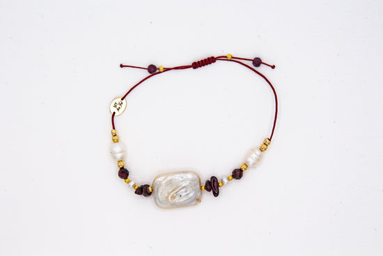 Bracelet PAVEZZA LIA Bordeaux - Grenat - MTFORJEL